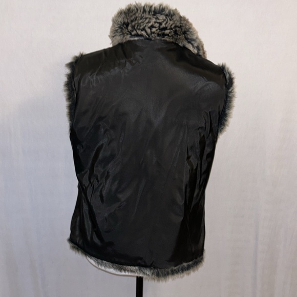Blassport Reversible Faux Fur/Leather Jacket Medium - Picture 5 of 11